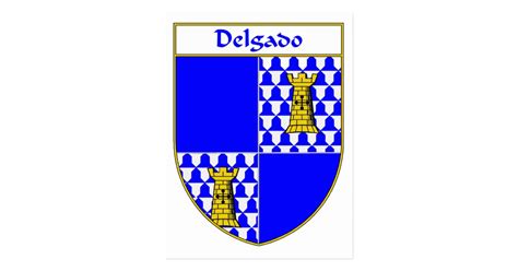 Delgado Coat of Arms/Family Crest Postcard | Zazzle