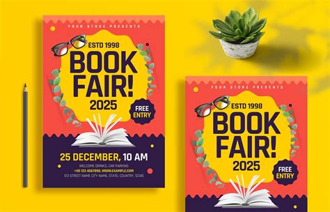 Book Fair Event Flyer Design | Creative Market