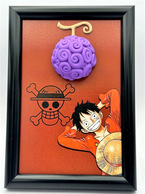Monkey D Luffy 3D Wall Art – Straw Hat Pirates Frame – One Piece Shadow