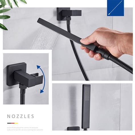 QUYANRE Set Shower Mandi 3in1 Keran Hand Spray Hot And Cold Water Q3 WAY Black