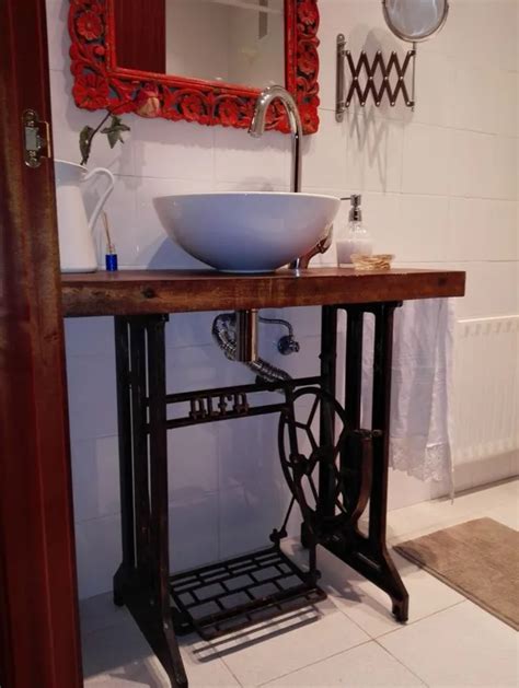 Lavabo Con Pie De Maquina De Coser Antigua Comunidad Leroy Merlin