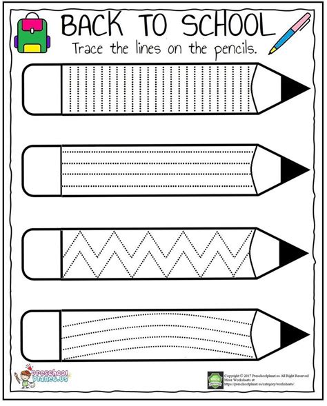 Pencil Trace Worksheet Tracing Worksheets Preschool Kids Worksheets