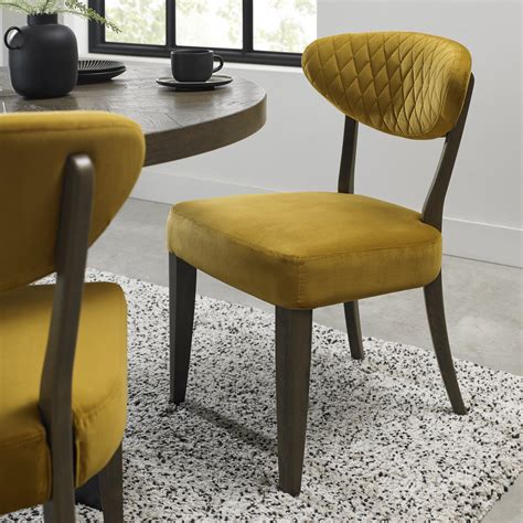 Ellipse Fumed Oak Upholstered Chair Dining Bentley Designs Uk Ltd