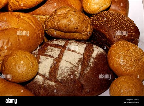 Assortment Of Baked Bread Stock Photo Alamy