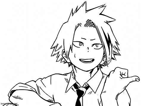 Kaminari Denki My Hero Academia Coloring Page