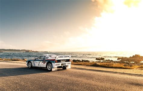 Download wallpaper car, sky, sea, Rally, legend, Group B, Lacnia, Lancia Rally 037, section ...