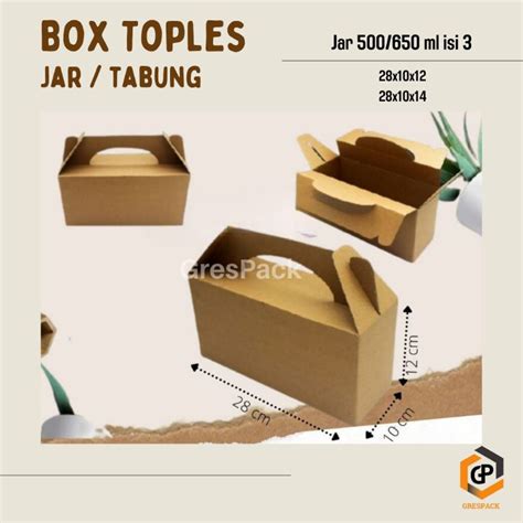 Jual Box Kardus Toples Kardus Hampres Box Toples Tabung Gable Box