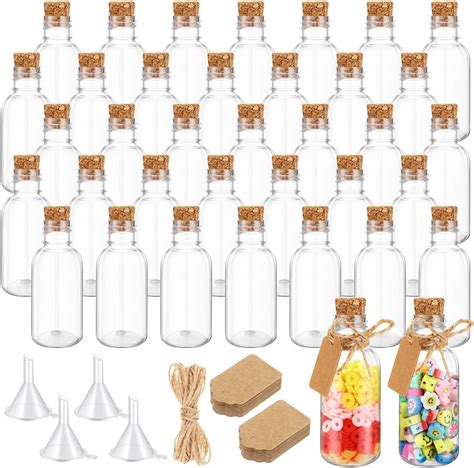 Amazon Dandat 50 Pcs 1 Oz Mini Plastic Sand Art Bottles With Lids