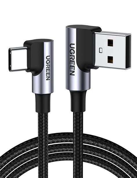 Buy Ugreen Usb To Usb C Cable 90 Degree Usb C Fast Charging Cord Compatible With Samsung Galaxy