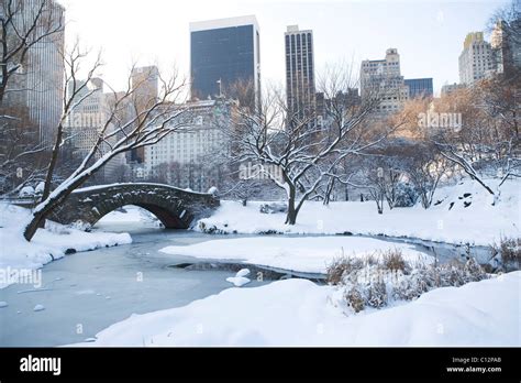 New York City Winter Skyline Wallpaper