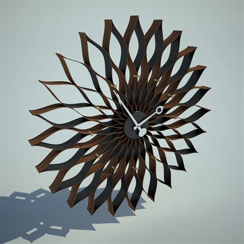 Sunflower_Clock_G.Nelson 3D Model $49 - .max .unknown - Free3D