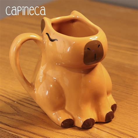 Caneca D Capivara Fofinha Decora O Ml Fil Shopee Brasil