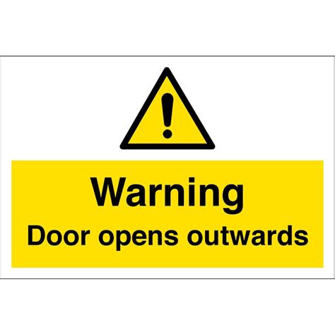 Door Opens Outwards Signs From Key Signs Uk