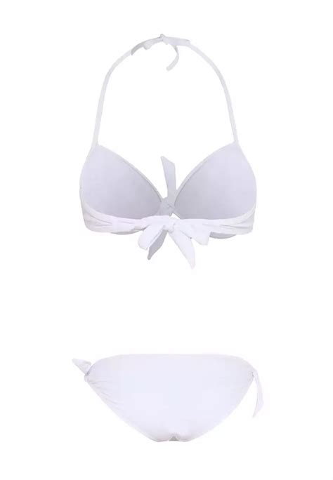 Buy Pink N Proper Basic Push Up Bikini Set In White Online Zalora