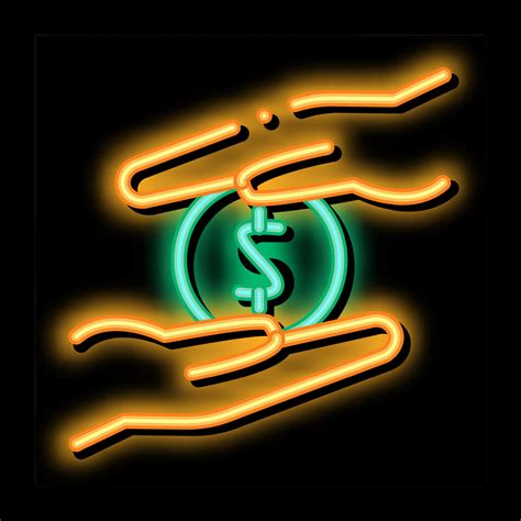 Personal Control Over Money Neon Glow Icon Illustration 17789150 Vector