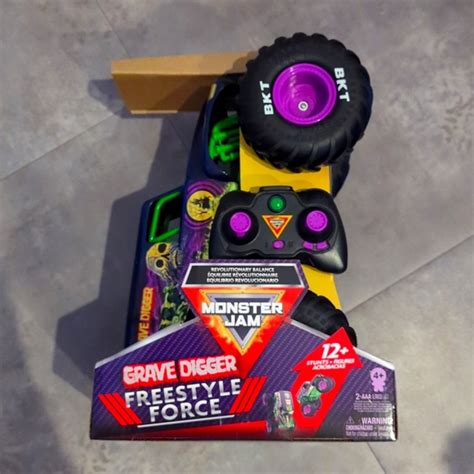 Monster Jam Toys Monster Jam Gravedigger Freestyle Force Rc Poshmark