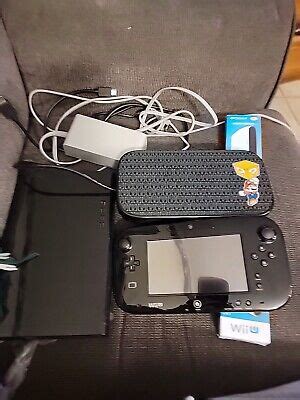 Nintendo Wii U Gb Console Deluxe Set Black Ebay