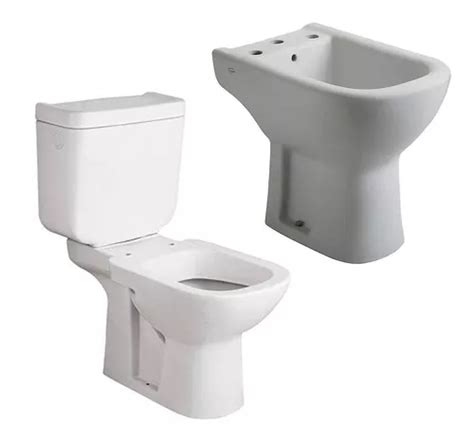 Inodoro Con Mochila Bidet Bari Ferrum Largo Juego Ba O Pe