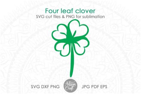 Four Leaf Clover SVG St Patrick Day Graphic By Artisan Craft SVG