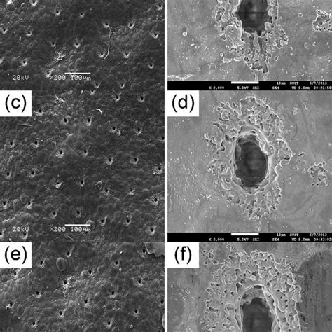 Micro Hole Arrays And Micro Holes Drilled With A Focused Beam At 355