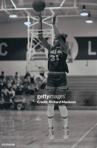 Kansas Lynette Woodard in action, taking shot vs California State ...