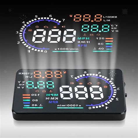 5.5 Inch OBD HUD Car Head Up Display Windshield Projector On-Board ...