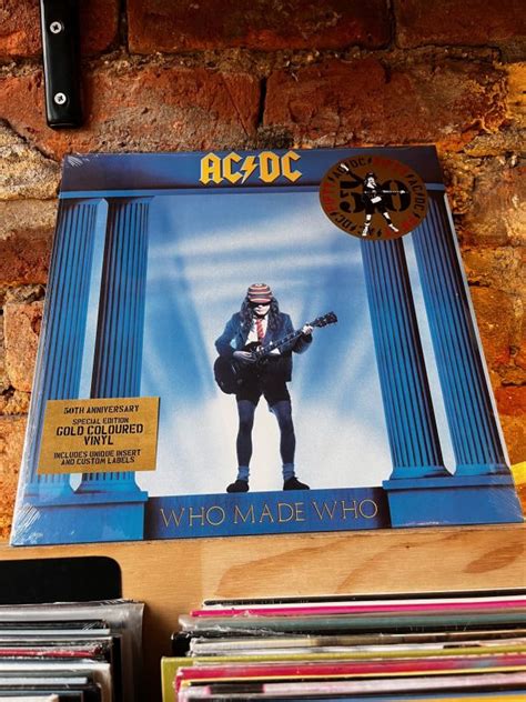 Acdc Who Made Who 50th Anniversary Gold Vinyl