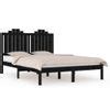 Estructura De Cama Madera Maciza Pino Negra Doble 120x190 Cm Vidaxl Con