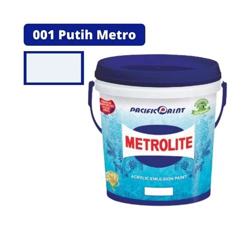 Jual Cat Tembok Pacific Paint Metrolite Interior 001 Putih Metro 3