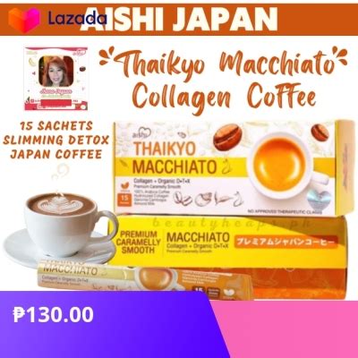 Aishi Japan Thaikyo Macchiato Collagen With Organic Detox Coffee