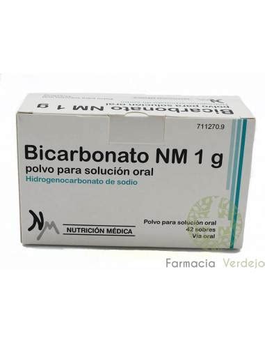 Bicarbonato Nm G Sobres Polvo Para Solucion Oral Acidez Ardor Estomago