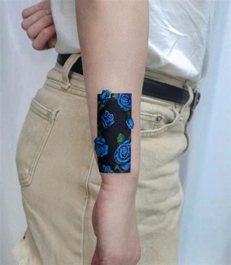 18 Unique Blue Rose Tattoos That Are Blooming Brilliant