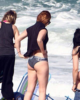 Miley Cyrus Enjoying On Beach And Showing Her Sexy Ass In Bikini Porn Pictures XXX Photos Sex