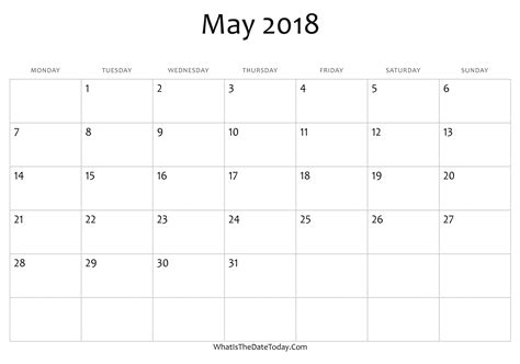 Dentrodabiblia Editable Calendar May 2018