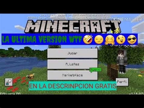 COMO DESCARGAR LA ÚLTIMA VERSIÓN DE MINECRAFT PARA ANDROID YouTube