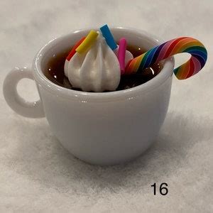 Elf Miniature Hot Chocolate Kit Miniature Hot Cocoa Elf Prop Elf Accessories Dollhouse Hot