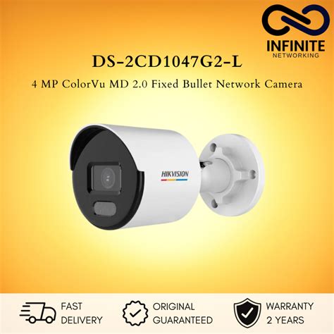 Jual HIKVISION IP Cam DS 2CD1047G2 L IP CAMERA 4MP COLORVU BULLET