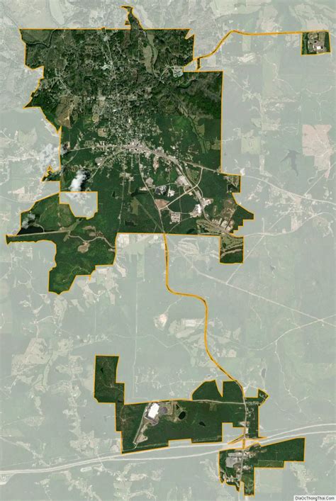 Map Of Tallapoosa City Georgia