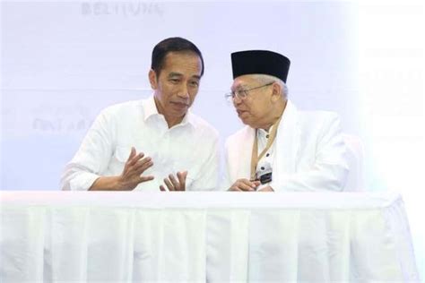 Presiden Joko Widodo Halalbihalal Daring dengan Wapres Ma’ruf Amin