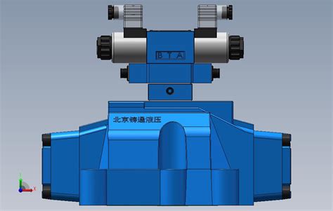 H 4weh32 S D1电液换向阀solidworks 2012模型图纸下载 懒石网