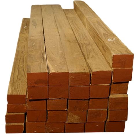 Brown Rectangular Ghana Teak Wood Lumber For Furniture Thickness 1