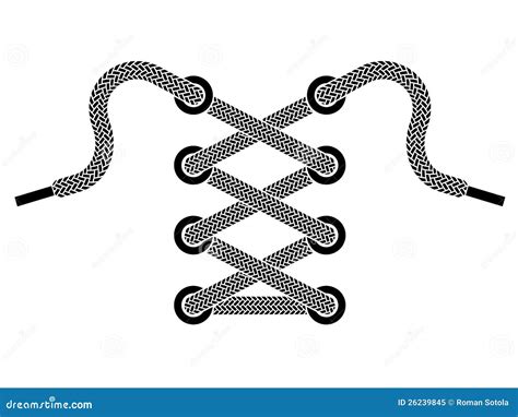 Shoe Lace Brain Symbol Vector Illustration | CartoonDealer.com #44018146