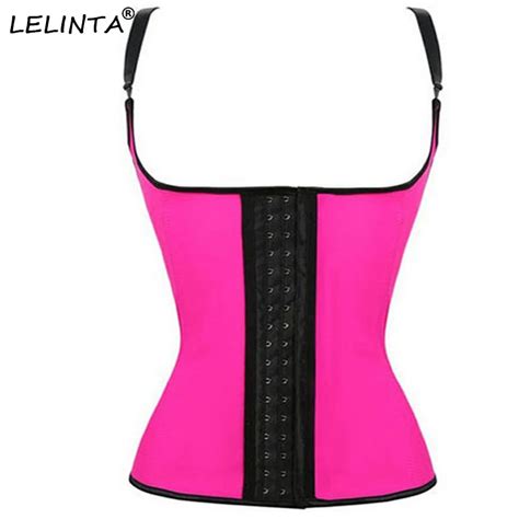 Women Latex Waist Trainer Corset Cincher Vest Body Shaper Modeling