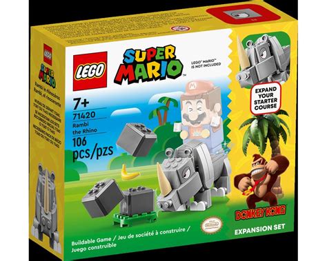 Lego Set 71420 1 Rambi The Rhino Expansion Set 2023 Super Mario