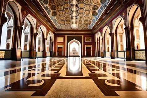 Premium AI Image | The interior of the royal palace in oman