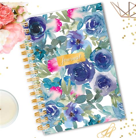 Watercolor Floral Journal/Notebook - Planner Girl Collection