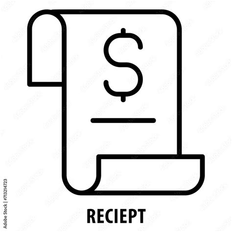 Vektorová Grafika „reciept Icon Receipt Proof Of Purchase Invoice