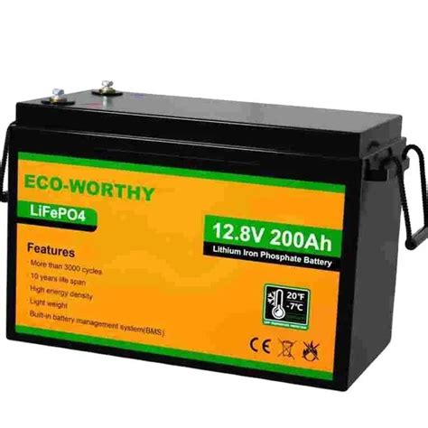 Eco Worthy V V Ah Solaire Ah Lifepo Solar Lithium Battery