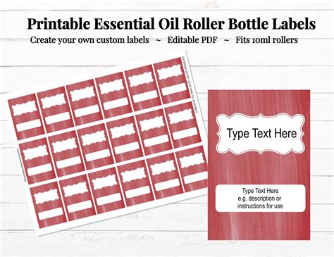 10Ml Bottle Label Template