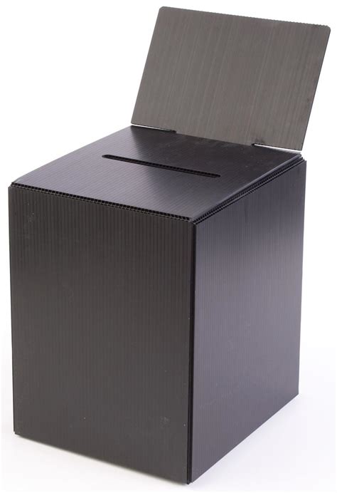 Large Ballot Box Corrugated Plastic With Removable Header